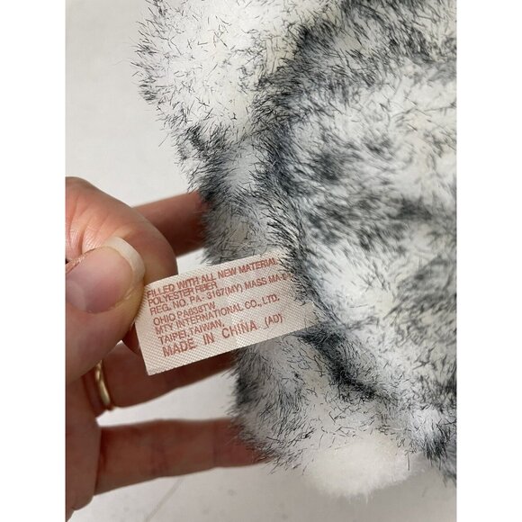 Dan Dee Plush Bunny Rabbit Soft Stuffed Animal White Gray Realistic Small - Picture 8 of 10